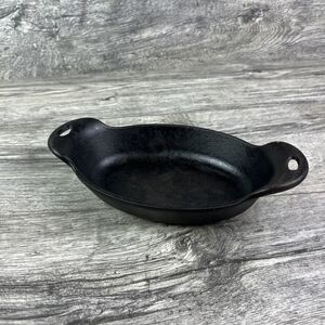 Lodge HMSOV Oval Cast Iron Mini Server 9 oz Capacity USA VGC